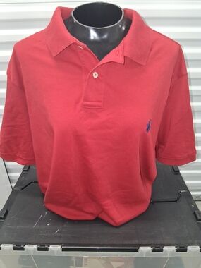 Polo Ralph Lauren Short Sleeve Cotton Blend Shirt - Red